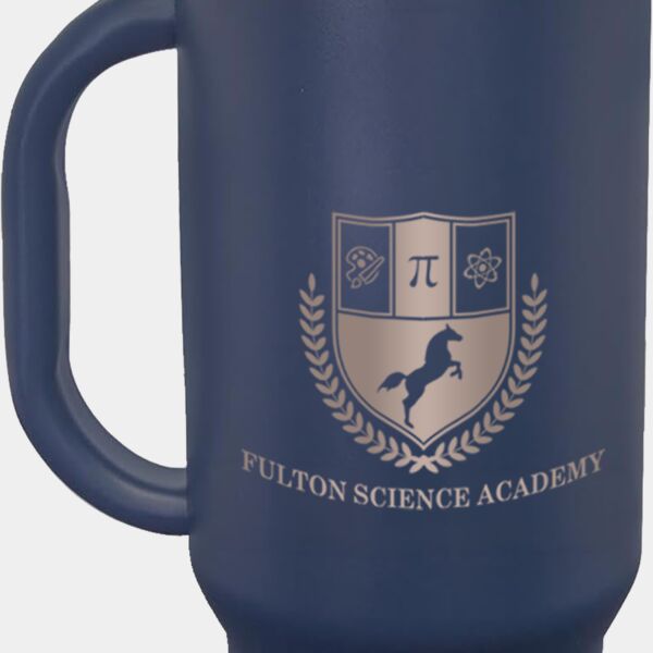 LTM7377 - Polar Camel 32 oz. Navy Blue Travel Mug with Snap Lid and Straw Thumbnail
